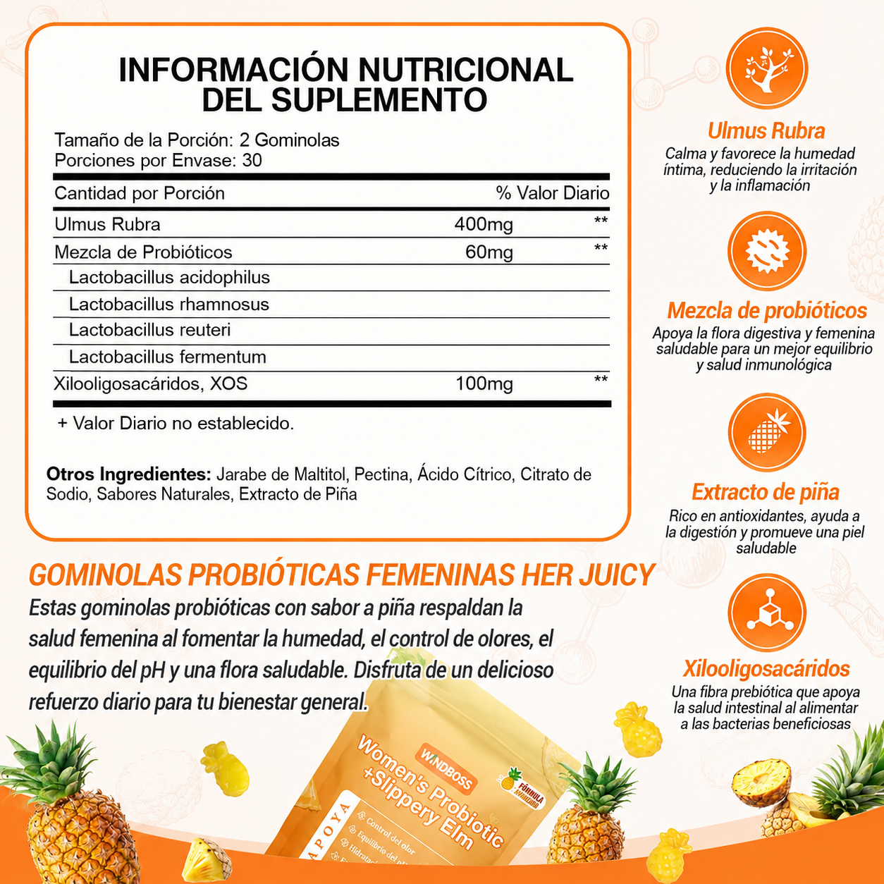 Alune™ Gomitas Probióticas Femeninas