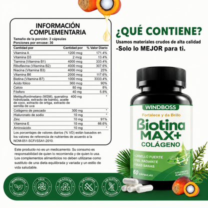 Alune™ Vitaminas 24 en 1 para el cabello