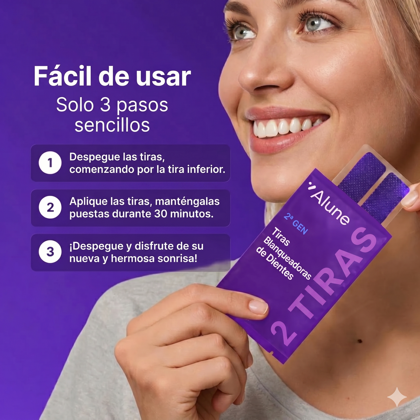 Alune™ Tiras Blanqueadoras