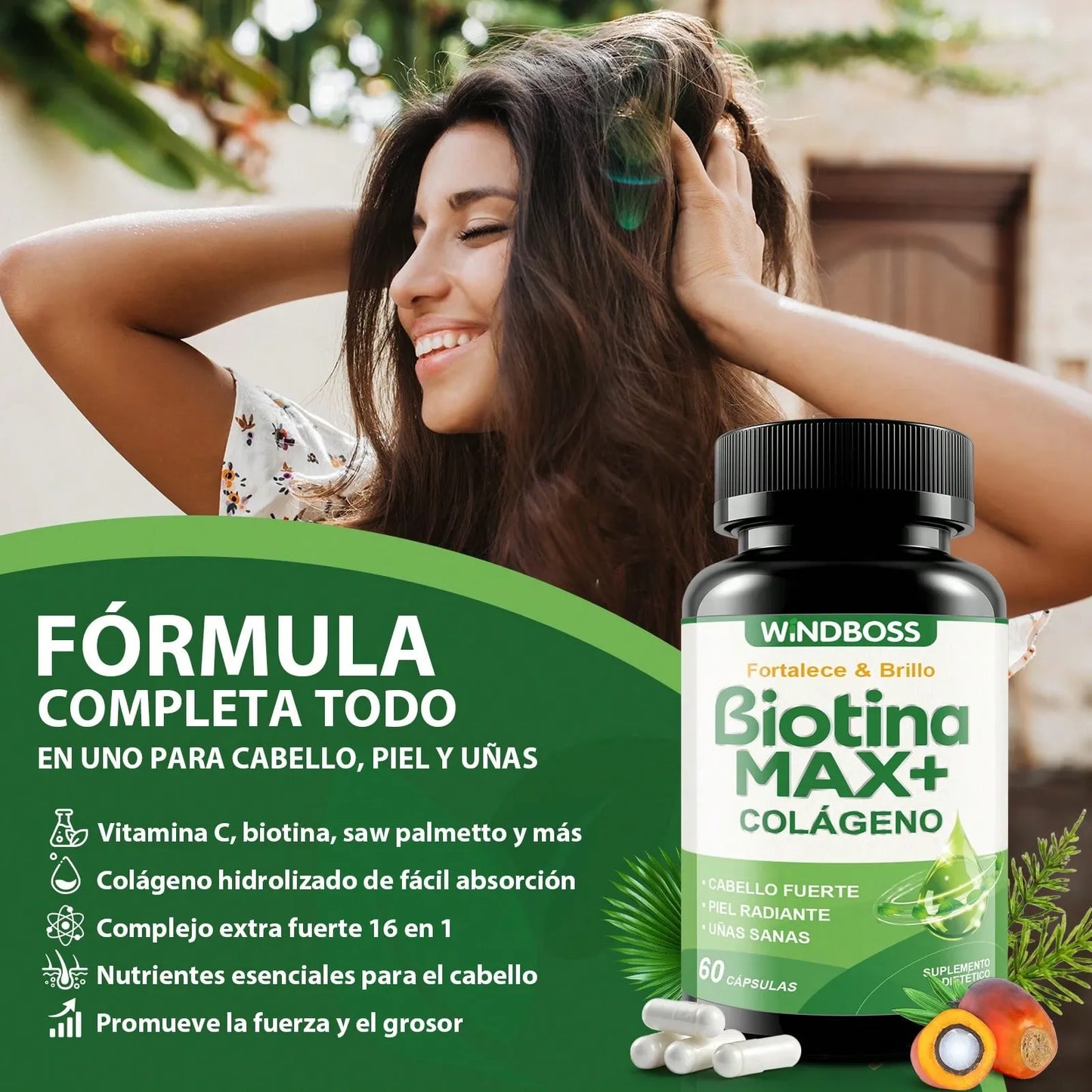 Alune™ Vitaminas 24 en 1 para el cabello